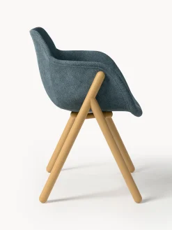 Sedia con braccioli imbottita Carmi