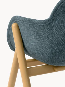 Sedia con braccioli imbottita Carmi