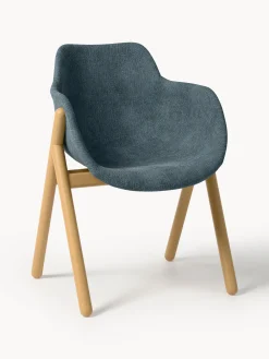 Sedia con braccioli imbottita Carmi