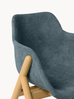 Sedia con braccioli imbottita Carmi