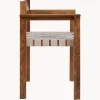 Sedia con braccioli in legno di frassino Symmetry