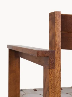 Sedia con braccioli in legno di frassino Symmetry