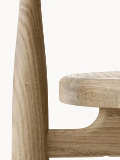 Sedia con braccioli in legno di quercia Bukowski