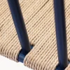 Sedia con braccioli in legno di faggio tessuta a mano J81