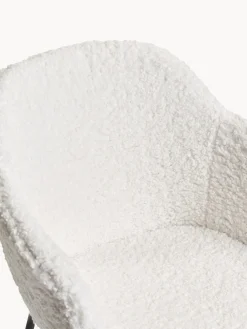Sedia con braccioli in teddy con seduta stretta Fiji