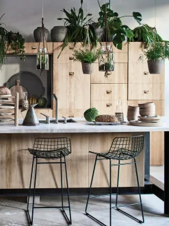 Sedia da bar in metallo Wire