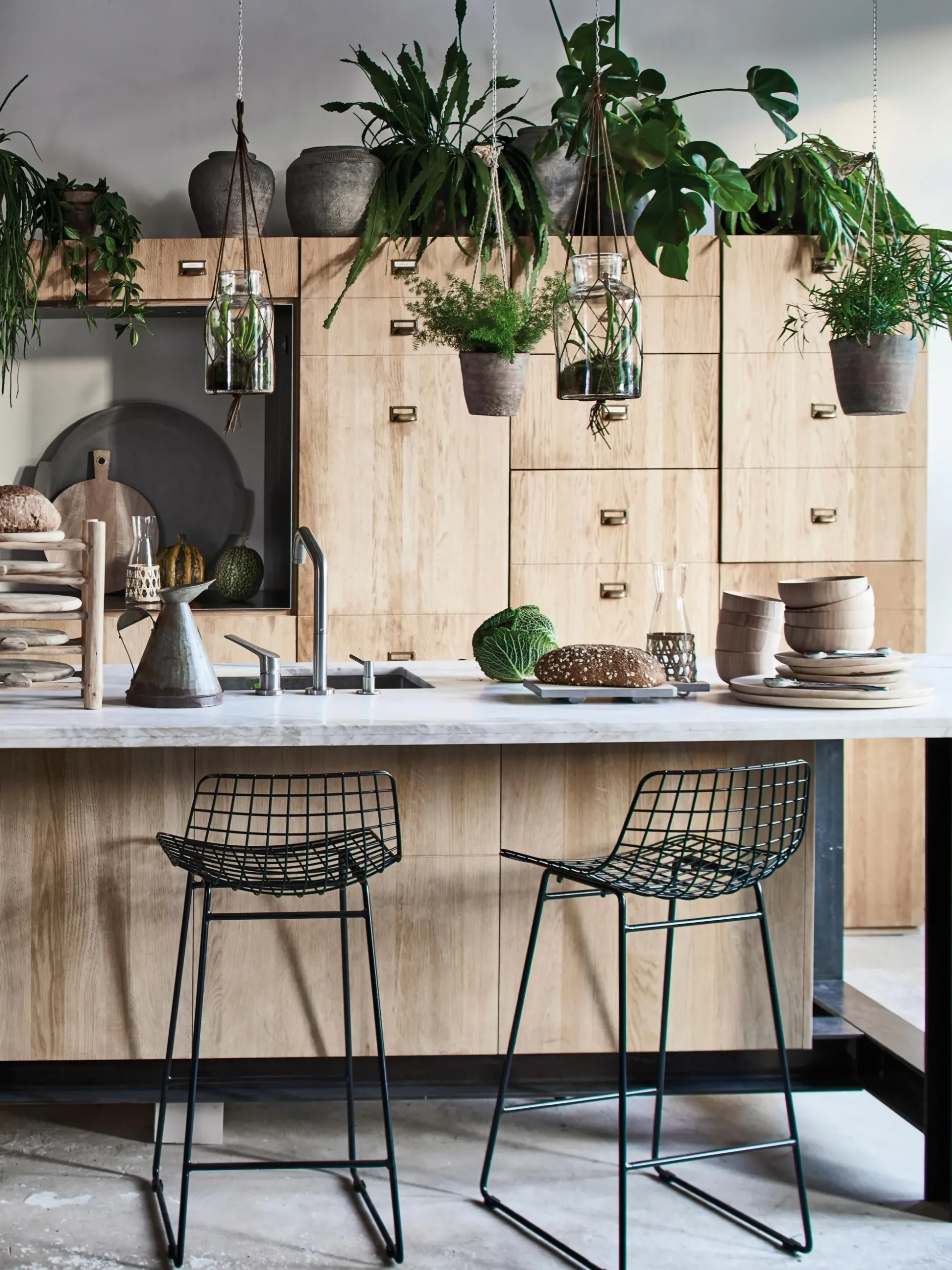Sedia da bar in metallo Wire