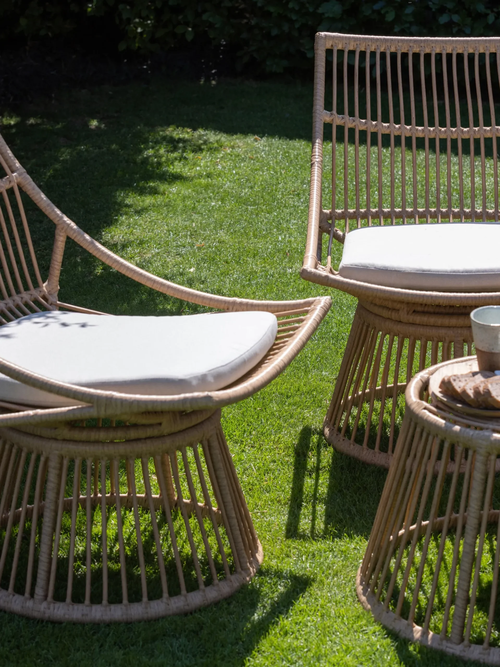 Sedia da giardino con cuscino Alatna