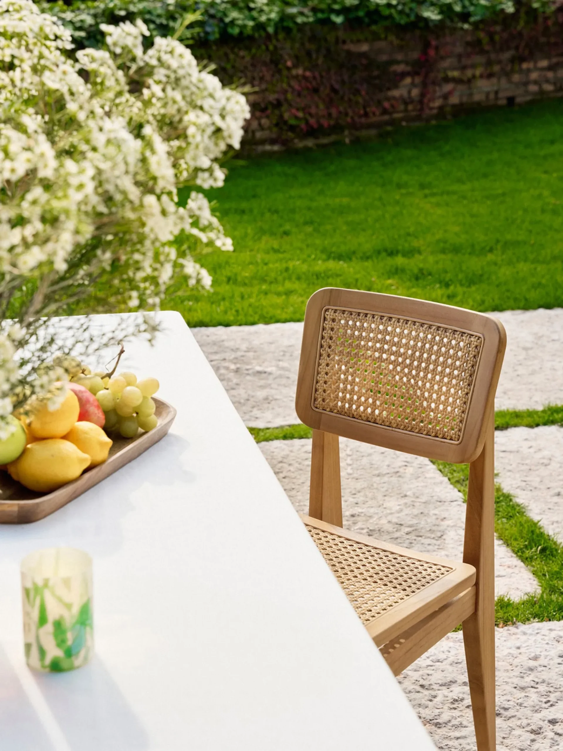 Sedia da giardino in legno di teak C-Chair