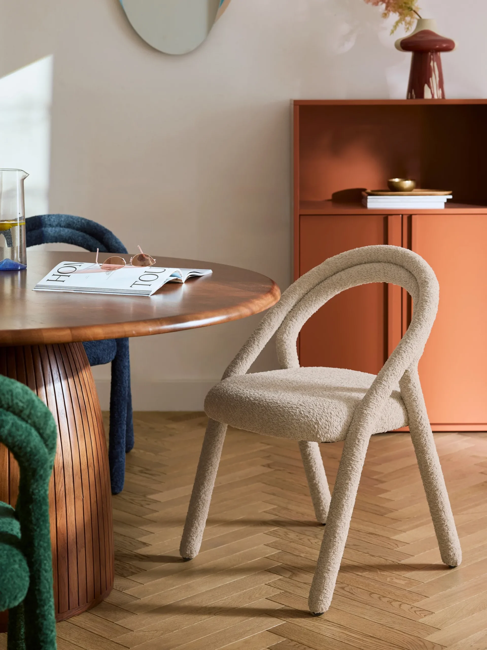 Sedia da pranzo imbottita Ada