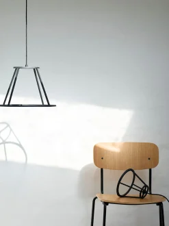 Sedia da pranzo in legno fatta a mano Holmen