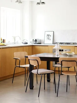 Sedia da pranzo in legno fatta a mano Holmen