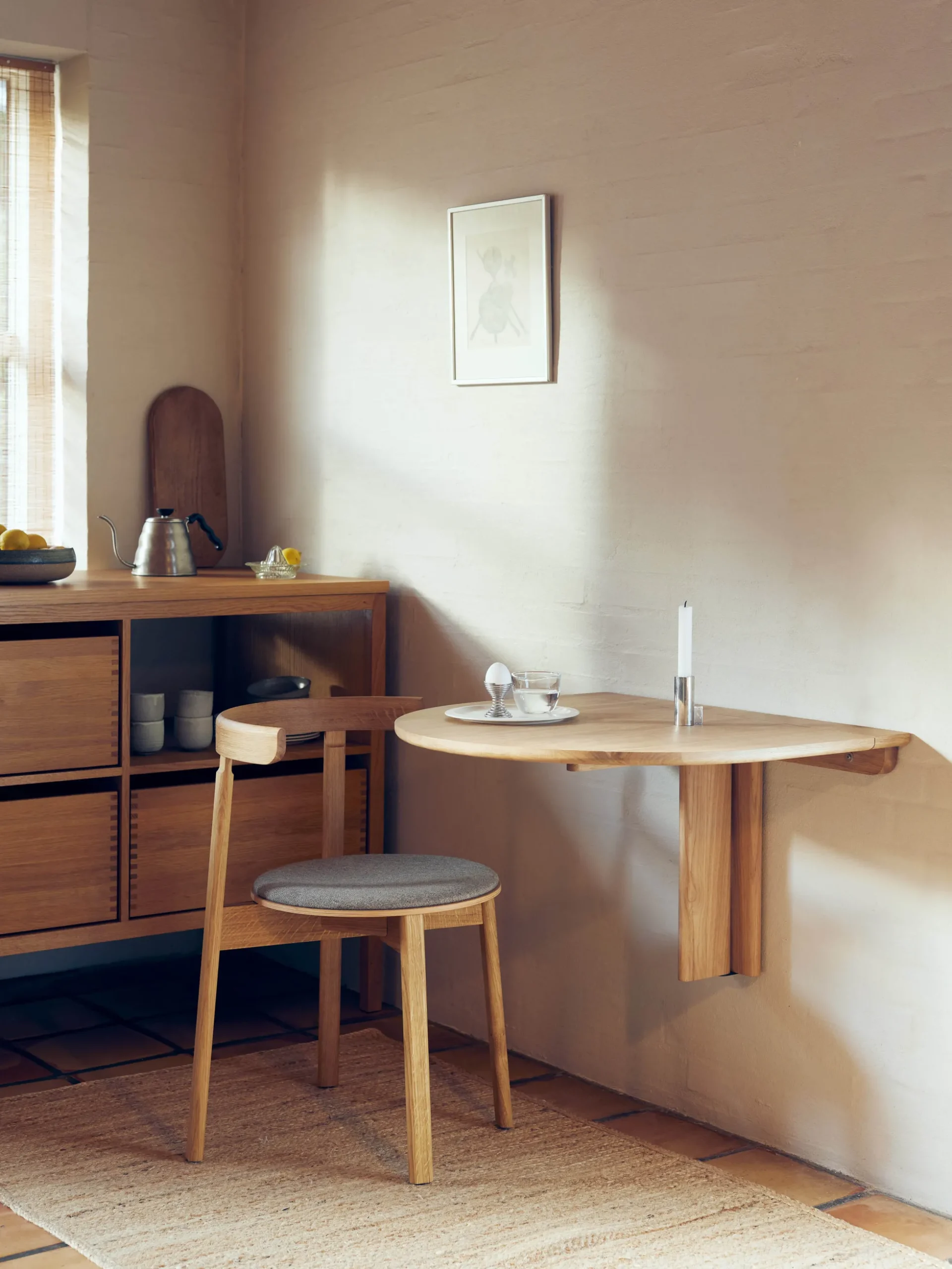 Sedia da pranzo in legno Lunar