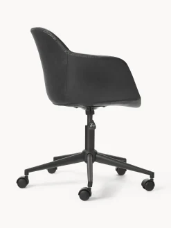 Sedia da scrivania in similpelle con seduta stretta Fiji