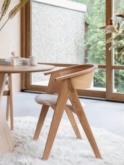 Sedia imbottita con braccioli NDSM
