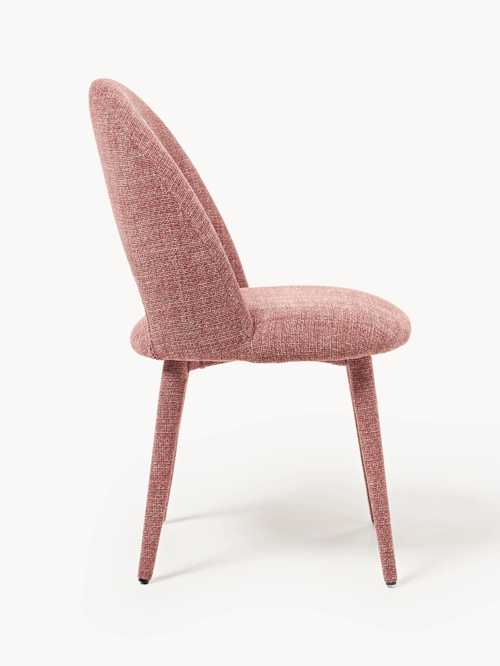 Sedia imbottita con effetto tweed Rachel
