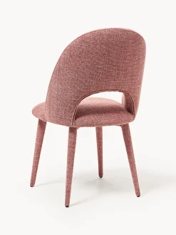 Sedia imbottita con effetto tweed Rachel