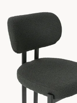 Sedia imbottita in bouclé Adrien