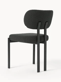 Sedia imbottita in bouclé Adrien