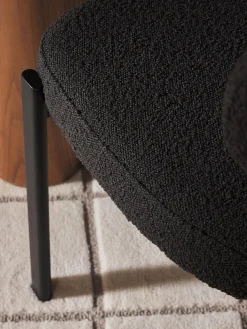 Sedia imbottita in bouclé Adrien