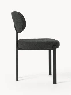 Sedia imbottita in bouclé Adrien