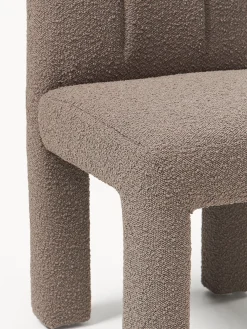Sedia imbottita in bouclé Lukas