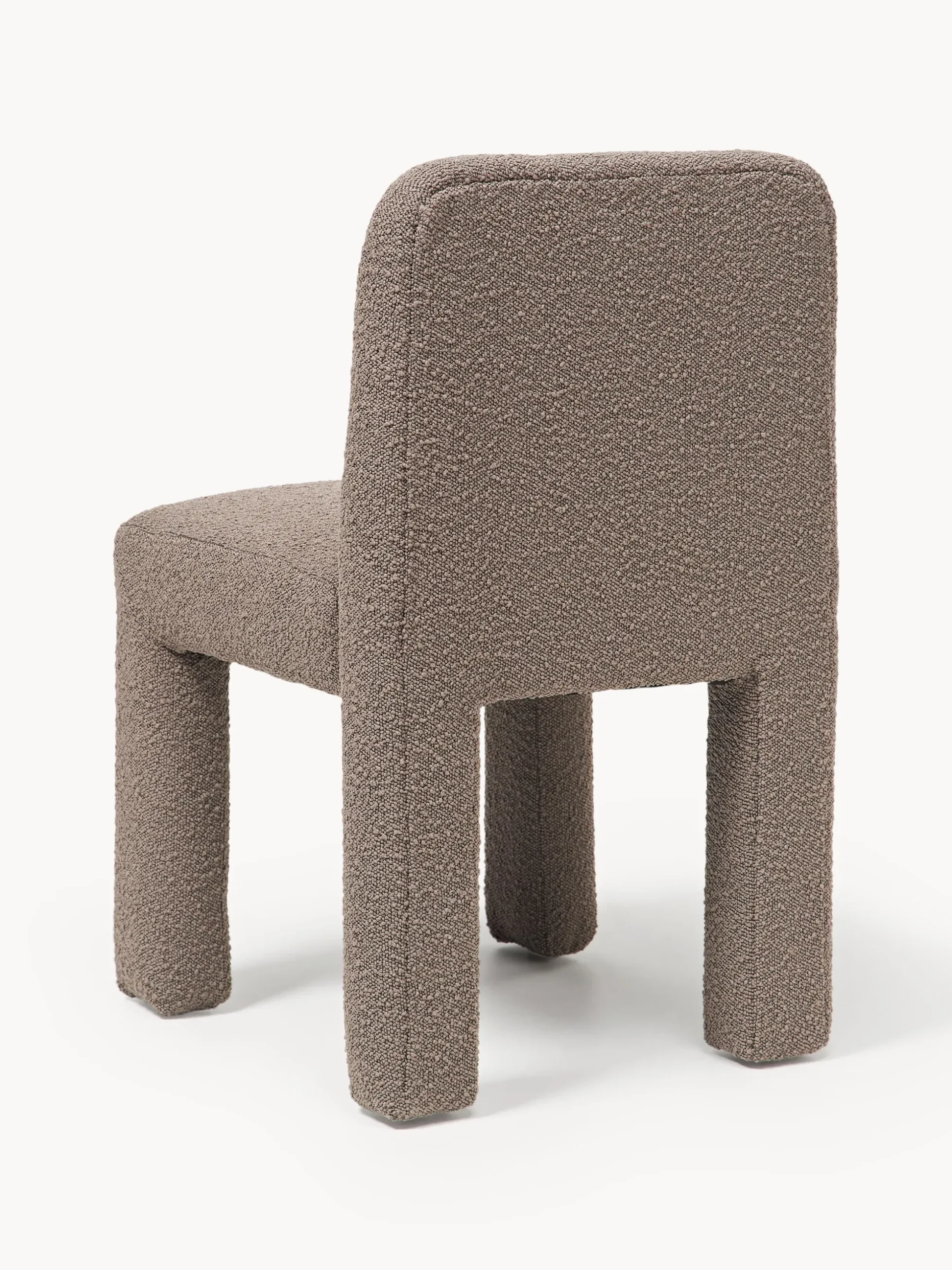 Sedia imbottita in bouclé Lukas