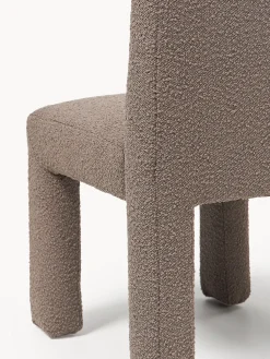 Sedia imbottita in bouclé Lukas