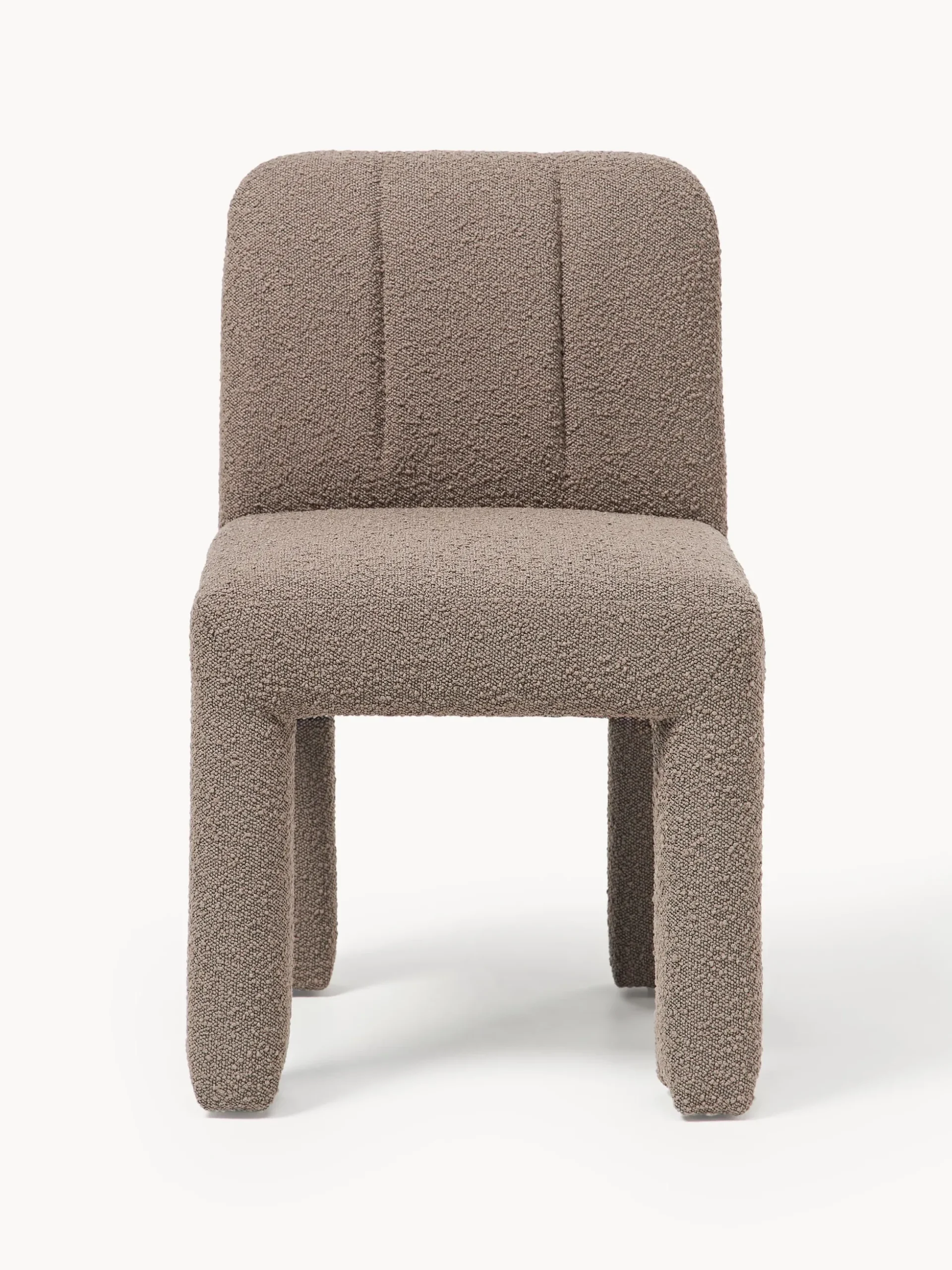 Sedia imbottita in bouclé Lukas
