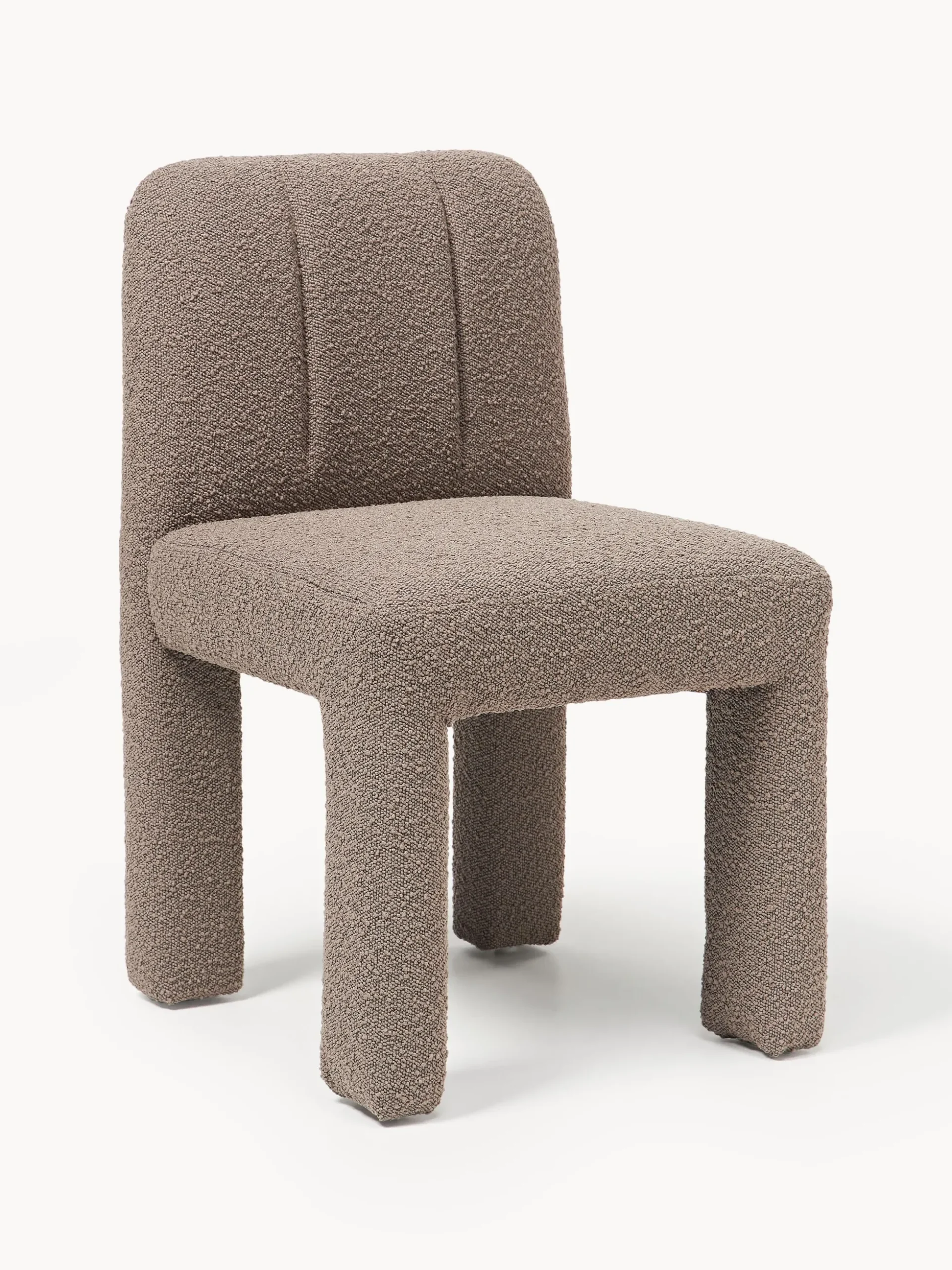 Sedia imbottita in bouclé Lukas