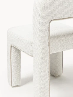 Sedia imbottita in bouclé Ana