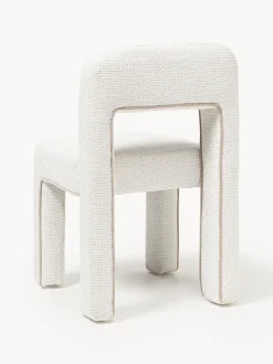 Sedia imbottita in bouclé Ana