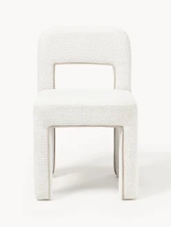 Sedia imbottita in bouclé Ana