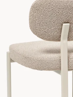 Sedia imbottita in bouclé Adrien