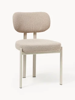 Sedia imbottita in bouclé Adrien