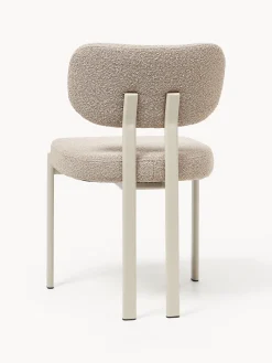 Sedia imbottita in bouclé Adrien
