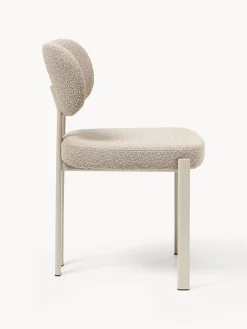 Sedia imbottita in bouclé Adrien