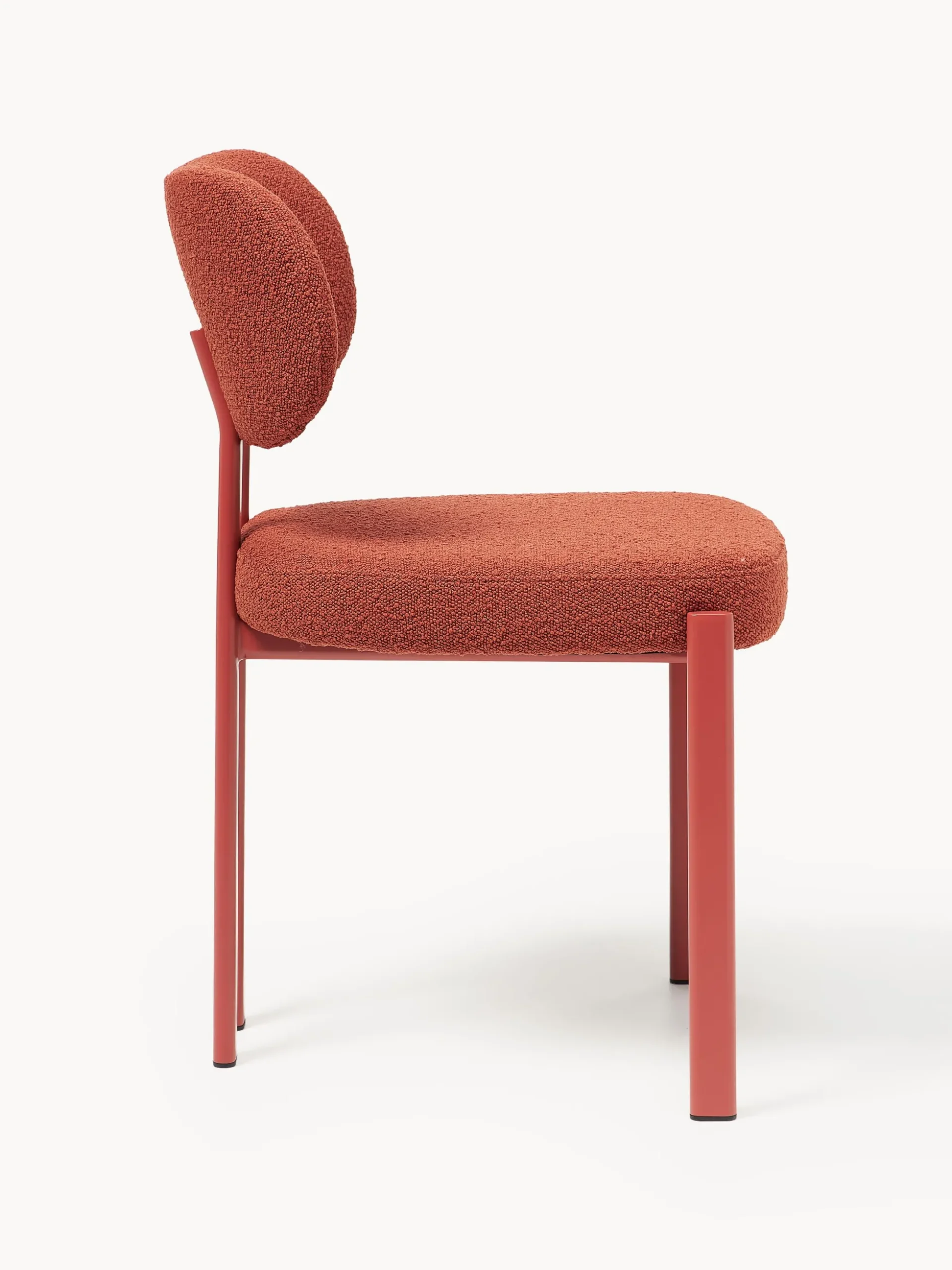 Sedia imbottita in bouclé Adrien