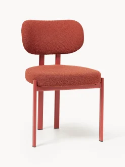 Sedia imbottita in bouclé Adrien