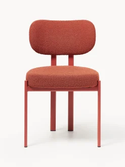 Sedia imbottita in bouclé Adrien