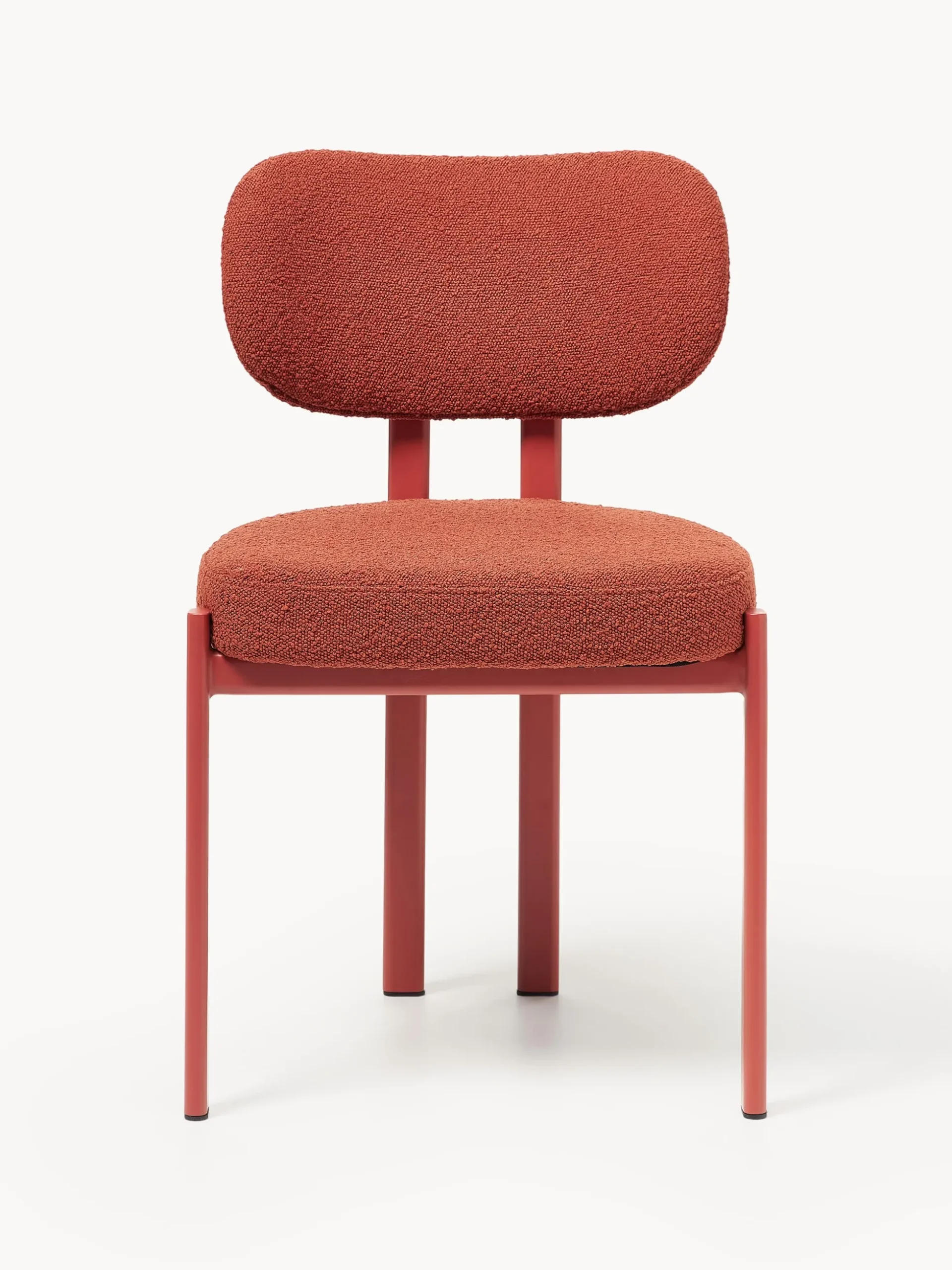 Sedia imbottita in bouclé Adrien