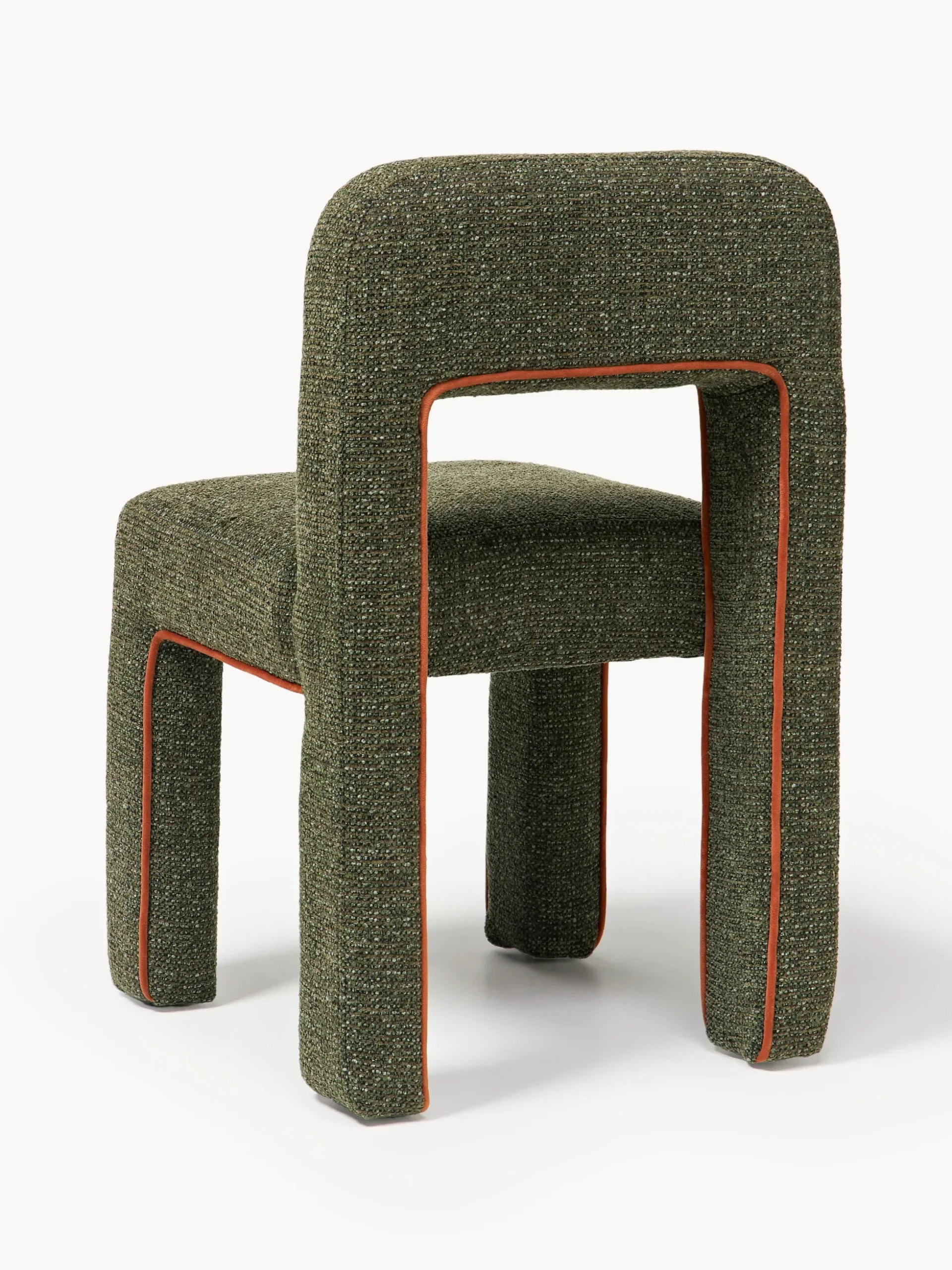 Sedia imbottita in bouclé Ana