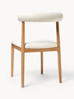 Sedia imbottita in bouclé Diego