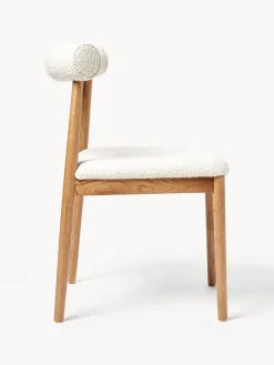 Sedia imbottita in bouclé Diego