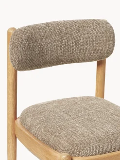 Sedia imbottita in legno di quercia Imara