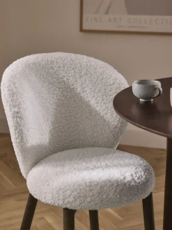 Sedia imbottita in teddy Serena