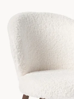 Sedia imbottita in teddy Serena