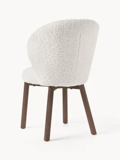 Sedia imbottita in teddy Serena