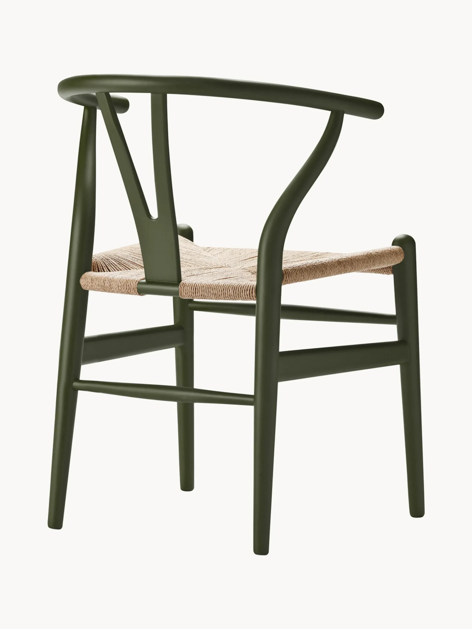Sedia in legno con seduta intrecciata CH24 Wishbone Chair