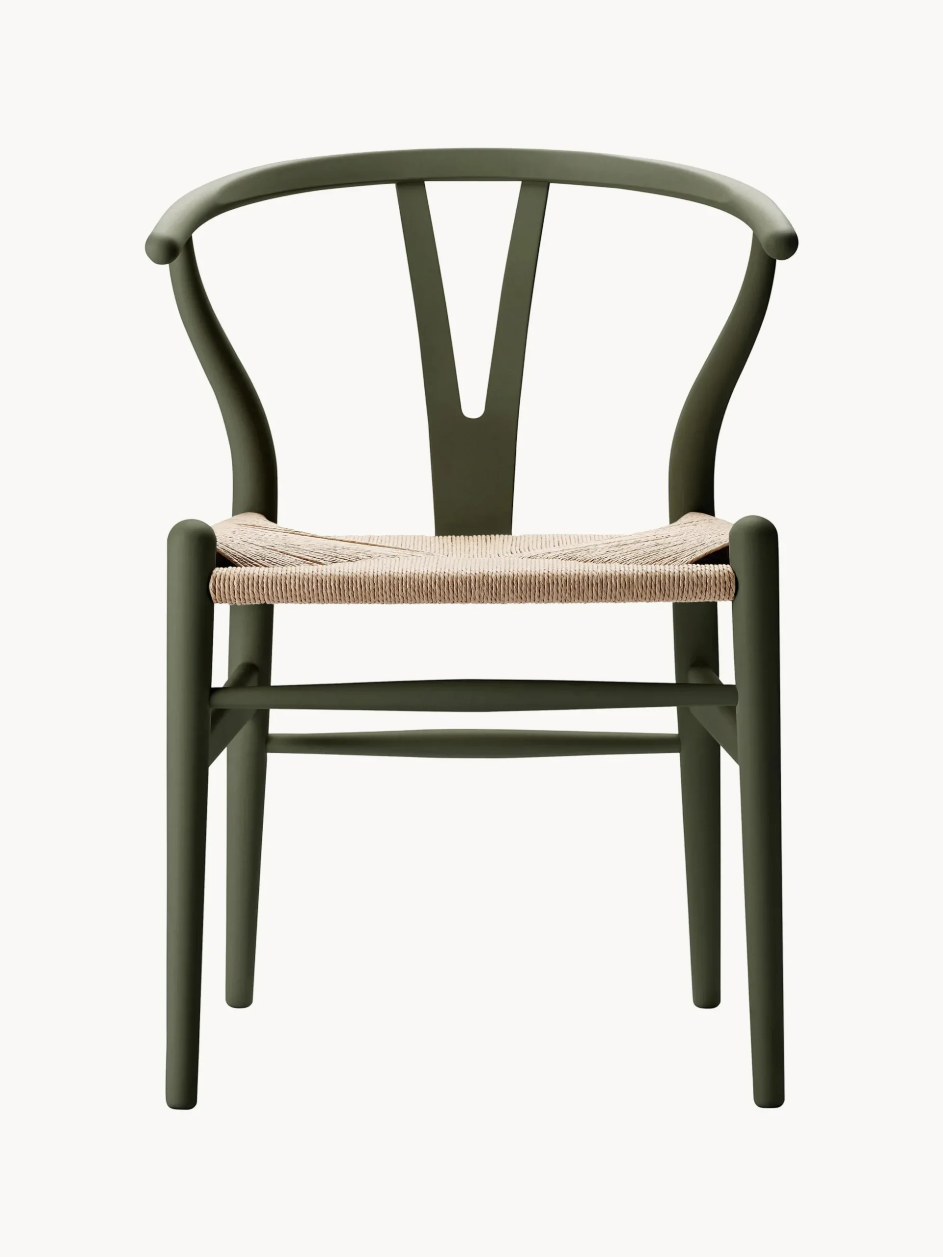Sedia in legno con seduta intrecciata CH24 Wishbone Chair
